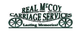 Real McCoy Carriage Service Horse Drawn Carriages Logo